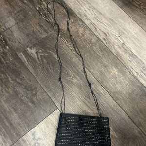 Black Mini Bag with Silver Accents‎